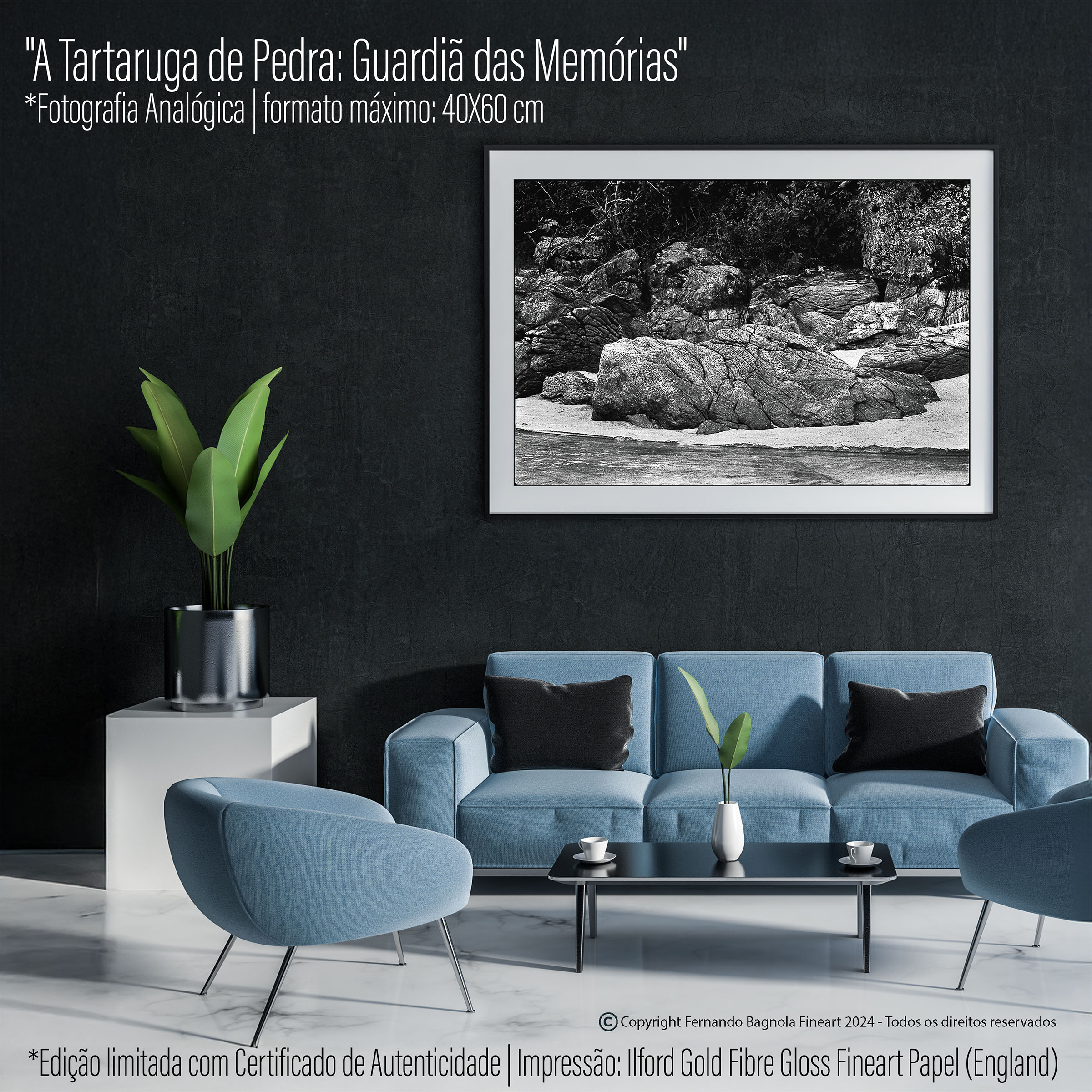 Obra FA-007 apresentada num ambiente